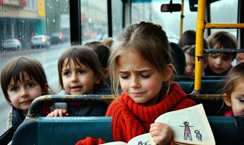 El secreto bajo el asiento: lágrimas en el autobús escolar de Madrid