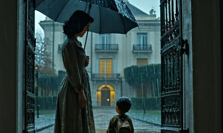 La bondad de Lucía y el niño hambriento ante la verja