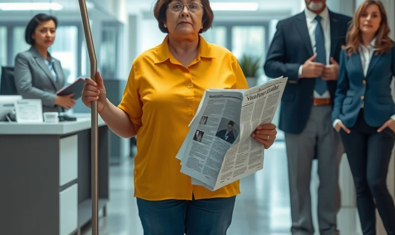 El reto del jefe y la respuesta inesperada de la limpiadora