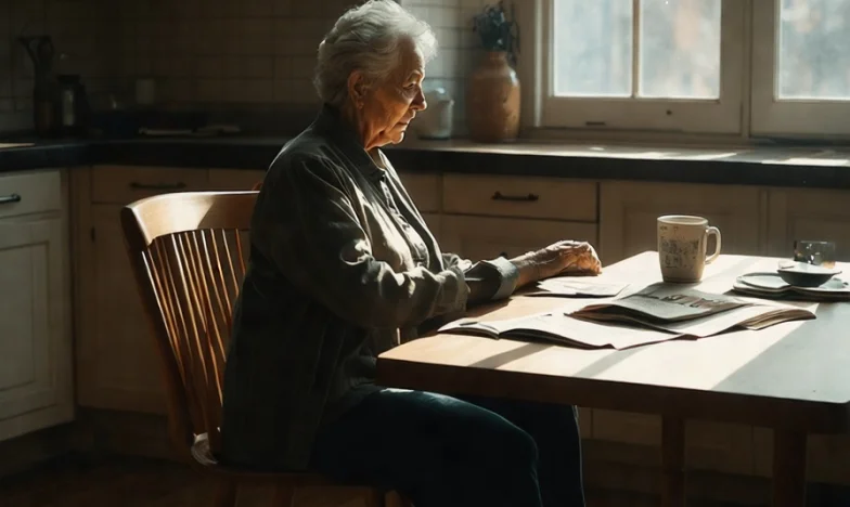 Alleen in het huis waar ooit gelach klonk