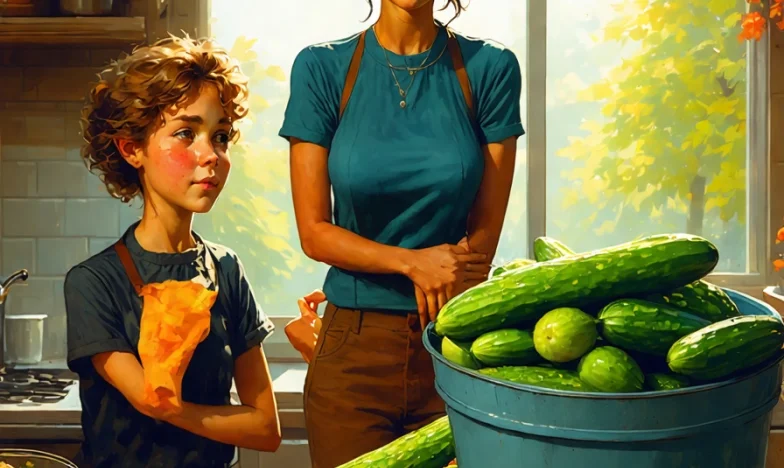 Wanneer je schoonmoeder je een emmer overgroeide komkommers brengt: Zomer in de schaduw van familievergelijkingen