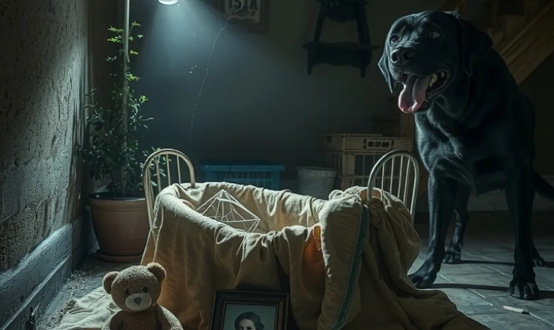 Czarny Pies i Tajemnica Starego Domu: Opowieść o Strachu, Rodzinie i Przebaczeniu