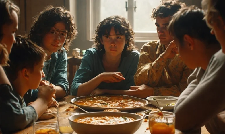 Niedzielny obiad u mamy Miry: Prawda, która boli bardziej niż przesolona zupa